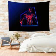 1pcs M Arvel Superhero Series S Pider-Man Theme Tapestry, Superhero Patter Wall Hanging Fabric Poster Cool Comic Art Background Blanket, Modern Home Fashion Decor, For Living Room Bedroom College Dorm Game Room Home Decor Fans Gift - Nhiều màu - Xem 5
