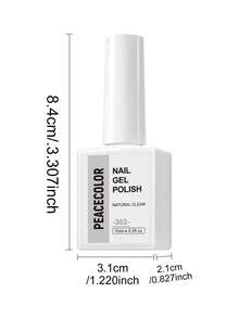 peacecolor 15ml 4-In-1 Builder Gel, Soak Off UV LED Nail Extension Gel, Multi-Functional Nail Modelling, Reinforcement & Base Coat For Salon & DIY Manicure - Multicolor - View 6