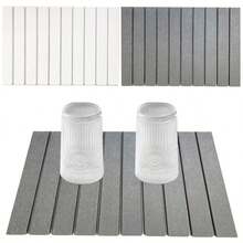 Foldable Stone Dish Drying Mat Super Absorbent Diatomaceous Earth Drying Mats - Light Grey - View 1