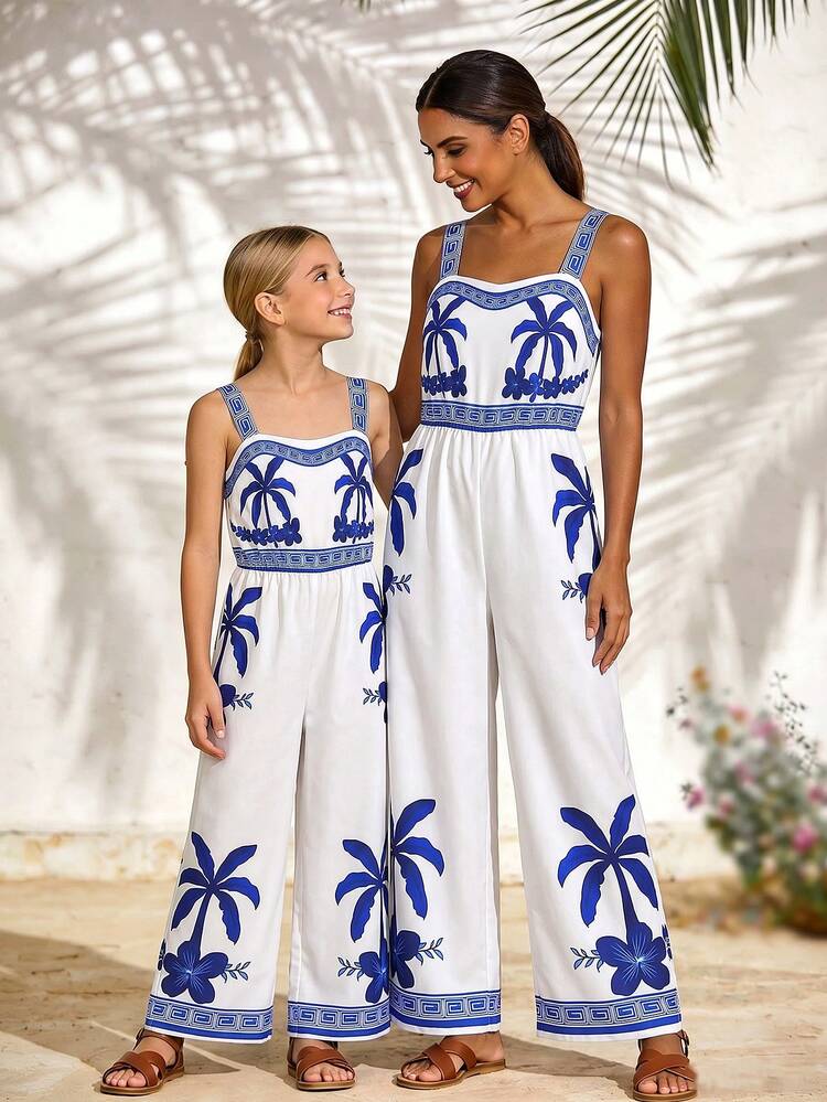 Girls Summer Jumpsuit 8-12 Years Old Spaghetti Strap Thick