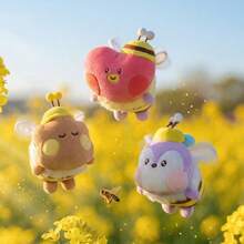 SKZOO BT21 Juguetes de Peluche de Dibujos Animados Anime Lindos Serie Minini HONEY BEE Abejita de Peluche Llaveros y Encantos de Bolsa-Perfecto para Fans de ARMY, Coleccionistas, Cumpleaños y Parejas - Multicolor - Ver 3