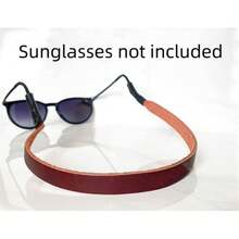 Minimalist Leather Glasses Strap With Anti-Slip Lanyard Design, Sturdy And Comfortable To Wear. Effectively Keeps Sunglasses Firmly In Place, Prevents Slipping And Losing. Lightweight And Stylish, Suitable For Most Spectacle Frames, Ideal For Daily Wear, Outdoor Activities, Travel And Sports Use. - 1 - View 1