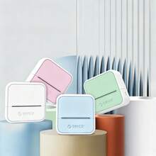ORICO Mini Label Printer, Portable Label Maker, Desktop Photo Printer, Sticker Printer. Comes With 56mm Continuous Label Roll. 4 Color Options, Please Align The Printing Side Of The Paper To The Printing Probe When Printing. Suitable For Learning, Office, Organization, And Even DIY Painting. - Multicolor - View 5