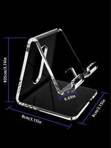 Multi-Piece Colorful Creative Desktop Phone Holder, Convenient Charging, Anti-Slip Design, Suitable For Various Scenarios - Two Transparent Colors - View 11