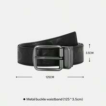 Coach HARNESS Men's Belt Reversible Classic Dress Belt Printed Leather Casual Belt Suitable For Trousers Jeans Suits,Fashion Gift For Men Boyfriend Husband Father Valentine's Day - 黑色1 - 查看 11
