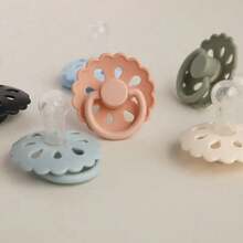 Chupete de Silicona Portátil para Bebé, Sin BPA, Diseño Luminoso conúltiples Patrones, Suave y Duradero, Paquete de 1 - Blanco - Ver 6