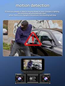 Full HD 1080P 4鏡頭行車記錄器，Wifi 連接 4 通道 1080P 前鏡頭與 720P 雙內建車載黑盒子，附紅外線夜視、G-Sensor、可選 720P 後鏡頭，全方位保護，汽車配件，電池容量：150mAh - A - 查看 4