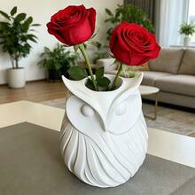 Owl Shaped Vase, Creative Resin Home Decor Vase - Vase - View 2