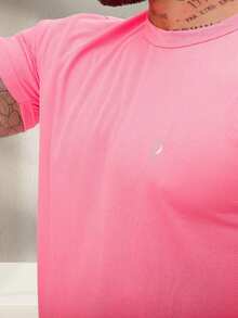 Men's Dry Short Sleeve Gym Training T-Shirt - Rosa - Ver 2