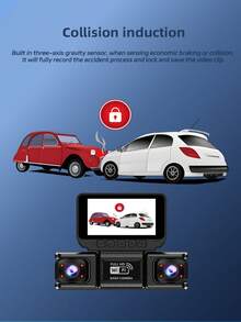 Full HD 1080P 4鏡頭行車記錄器，Wifi 連接 4 通道 1080P 前鏡頭與 720P 雙內建車載黑盒子，附紅外線夜視、G-Sensor、可選 720P 後鏡頭，全方位保護，汽車配件，電池容量：150mAh - A - 查看 5