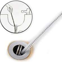 1pc Drain Cleaning Brush, Kitchen Sink Drain Clog Remover Brush, Flexible Long Pipe Hair Clogs Catcher Cleaner Tool For Toilet, Bathroom Tub - A - View 2