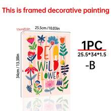 1/3PCS Canvas Wall Art Posters For Room Home Decor Optional Frame Room Decor Room Decoration Stuff Bedroom Decor Baby RoomDecorationGirlyBedroom Decor - Multicolor - View 20