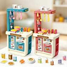 Realistic Desktop Kitchen Toy Set, Realistic Multi-Piece Cooking Tools Including Stove, Sink, Oven, Kitchenware, Rich And Complete Styles, Suitable For Boys And Girls Home Role-Play, Family Parent-Child Games - Multicolor - View 3