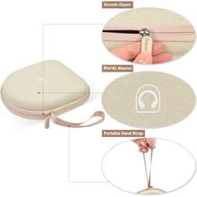 casmilee Funda para Auriculares Inalámbricos y - Estuche Compatible con Modelos Over-Ear, Color Gris (Caja) XMCB - Beis - Ver 4