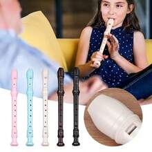 1PC ABS 8-Hole Flute With Drawstring Bag Cleaning Rod Vertical Flute Beginners Professional Practice Recorders Orff Woodwinds Instruments Kids Gifts - Multicolor - View 1