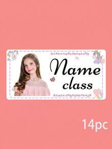 14/27/58pcs Stiker Foto Nama Anak yang Dapat Disesuaikan, Stiker Foto Anak yang Dapat Dikustomisasi, Cocok untuk Sekolah Dasar, Map PR dan Perlengkapan Seni, Stiker Mainan Anak yang Dapat Dikustomisasi, Dot Bayi dan Perlengkapan Penitipan Anak - MultiWarna - View 9