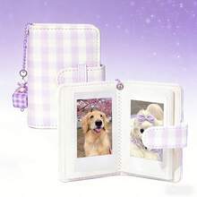 28-Page Mini Photo Album, Compatible With Fujifilm Mini 13 12 11 SE 41 Instant Camera 2.15x3.4 Inch Photo Paper, PU Material With Cover Display Mini Photo Album Book - View 3