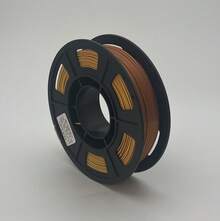 3-Color Silk 3D High-Speed PLA+ 3D Printer Filament, Dual-Color Coextrusion, 1.75mm Diameter With +/- 0.02mm Precision, Reusable Spool Compatible With Bambu AMS & Most FDM Printers, 2.2LB/Spool For Vibrant, Glossy Prints - Gold + Silver + Copper - View 4