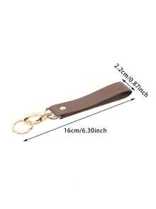 1Pc PU Leather Minimalist Keychain,Durable Long Key Ring,Portable Anti-Loss Car Key Holder,Suitable For Bags,Wallet,Key Accessories,A Perfect Gift - Multicolor - View 7