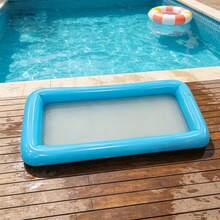 1pc Portable Foldable Pool Foot Wash Basin, 49 Inch, Essential Pool Maintenance Accessory, Designed For Pool Entry, Also Suitable For Outdoor, Camping, Yard, Foot Cleaning And Care, Beach And Pool Foot Washing, Multi-Functional Foldable Foot Basin For Home And Outdoor Use, Convenient Storage And Carrying, Beach Essential, Pool Accessory - Multicolor - View 2