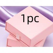10pcs Small Pink Cardboard Jewelry Boxes With Lids And Sponge Linings, Ring Earring Necklace Jewelry Display Storage Boxes, Holiday Party Gift Boxes For Friends And Family - Baby Pink - View 9