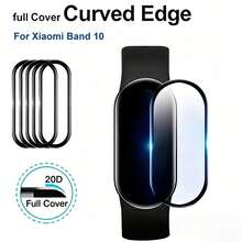 4/6pcs 3D Full Coverage Composite Screen Protector For Xiaomi Band 10, Made Of TPU Material (Non-Glass), Ultra-Thin Bubble-Free, High-Definition Watch Protector Film, Compatible With Case Design - 4pcs for MI Band 10 - View 5
