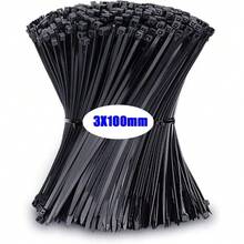 100pcs/Bag Plastic Clamping Collar Rilsan Cable Ties Clamp Greenhouse Plastic Clamps Self-Tightening Plastic Necklace Belts - Multicolor - View 13