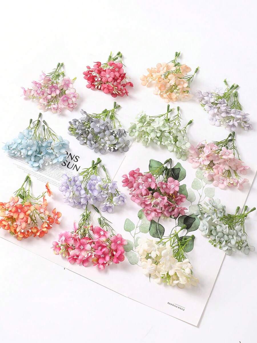 30PCS Hoa giả trang trí mùa xuân & mùa hè, hoa cẩm tú cầu & hoa cúc mini. Vật liệu làm bó hoa DIY. Lý tưởng cho sắp xếp hoa đám cưới & đính hôn, trang trí nhà cửa, bó hoa cô dâu, hoa đeo cổ tay, phụ kiện tóc, trang trí bàn tiệc, vòng hoa và trang trí tiệc theo chủ đề. Phù hợp cho tất cả các mùa. - Nhiều màu - Xem 1