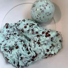 Mint Chocolate Chip Butter Squeeze Ball, Stretchy Shapeable Pinch Toy, Realistic Food Fidget Toy, Anxiety Relief Decompression Toy, Perfect Gift For Christmas Birthday Halloween Valentine's Day New Year Easter Thanksgiving - 彩色 - 查看 9