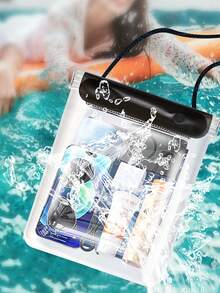 Waterproof Dry Bag, Waterproof Phone Pouch, Shoulder Bag - Suitable For Diving, Water Park, Canal Hiking And Beach Swimming Item Storage. Features Swimming, Photography, Dust-Proof, Shock-Proof, Rain-Proof, Waterproof, Floating And Portable Functions, Versatile Use. - Multicolor - View 3