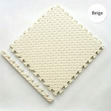 10 piezas Alfombra de juego con diseño de hojas entrelazadas - Tamaño 30x30x1cm, Diseños multicolor para un aspecto fresco. Textura de hoja antideslizante + cojín de 1 cm de grosor, protege a los bebés que gatean y juegan, se puede combinar libremente para diferentes espacios, esencial para el área de actividad del bebé y práctica. - Patrón de hojas de 30*30*1,0 cm - Ver 14