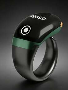 1pc Fashionable High-End Counting Ring, Electronic Smart Touchscreen Counter, Multi-Color Options, Prayer/Behavior Tracking, OLED Display, One-Click Finger Count Control, Tasbih Ring (Lithium-Ion Batteries) - Touchscreen Version - View 11