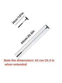 Retractable Algae Scraper - 2-In-1 Metal And ABS Telescopic Cleaner, Suitable For Aquarium, Window, Outdoor/Home Use, Extends Up To 98cm (38.58 Inches) Multi-Purpose Surface Tool - Multicolor - View 6