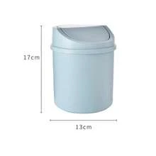 1pc INS Style Bedroom New Heart-Shaped Cute Mini Storage Box For Girls, With Lid Plastic Trash Can, Desktop Trash Can, Suitable For Home Office Desktop Decoration, Coffee Table, Office, Living Room, Study - Multicolor - View 4