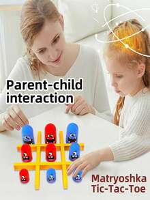 Fun Two-Player Competitive "Tic-Tac-Toe" Family Party Game - A Relaxing And Stress-Relieving Toy - Multicolor - View 3