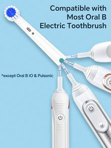 4/12/20 Count Compatible With OralB Electric Toothbrush Replacement Soft Bristles Brush Heads, Toothbrush Head Refills Compatible With Oralb Pro Series Electric Toothbrushes, For Sensitive Care - View 3