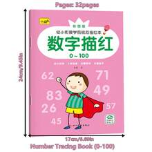 0-100 Number Tracing Book, Suitable For Children 3 Years And Older, Preschool Learning Activity, Kindergarten And Home Education Writing Practice Supplies, Learn To Write Numbers, Suitable For Home Supplemental Learning, Back To School Season, Educational Gift For Boys And Girls,Enhancing Creativity, Beautifully Designed - Number Tracing Book (0-100) - View 2