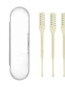 Recortador de vello nasal de doble cara, juego de eliminador de vello nasal manual, entrega de color aleatorio, rotación suave de 360° sin atascos, herramienta de aseo universal para hombres & mujeres, viene con caja de almacenamiento, limpio - Multicolor - Ver 8