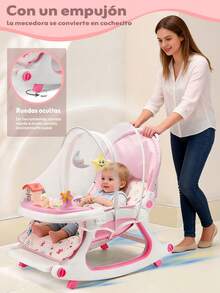 Baby Bouncers, Jumpers & Swings - Pink - View 9