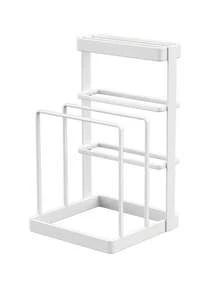 1pc Multifunctional Integrated Storage Rack For Knife Holder And Cutting Board, A Draining Rack For Kitchen Countertop Knives, Chopping Boards And Pot Lids. - Multicolor - View 11