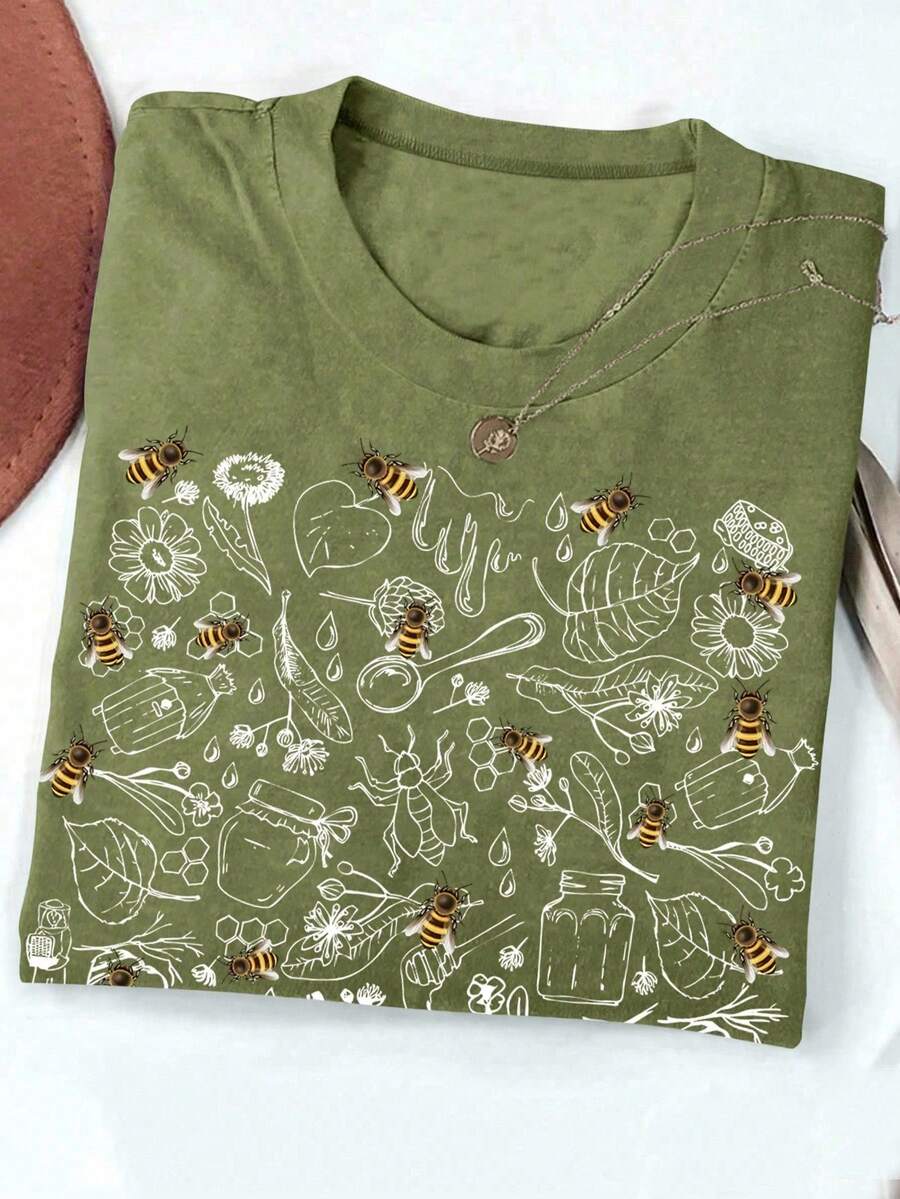 Kvinnor T-shirts - Och grönt - Visa 1