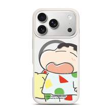 Miniso Crayon Shin-Chan Japanese Anime Cartoon Girl MagSafe Magnetic Charging Compatible With IPhone 17/18 Pro/18 Pro Max/17 Pro/17 Pro Max/17 Air/16 Pro Max/15 Pro/15 Pro Max/14/13/15 Pro/12 Pro/16 Plus Transparent Protective Case For Apple - White - View 1