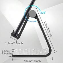 Soporte de teléfono creativo con cristales de imitación, diseño exquisito y brillante, estilo versátil. Presión distribuida uniformemente, colocación segura del teléfono sin deslizamiento, fácil de operar para uso en el automóvil. Combina estética y funcionalidad, proporcionando un soporte estable para el dispositivo y añadiendo un toque decorativo al interior de su automóvil para un aspecto personalizado. - Soporte para teléfono Black Diamond - Ver 4