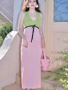 Women Midi Dresses - Multicolor - View 1