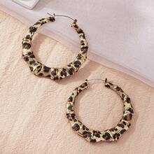 Transparent Resin Exaggerated Geometric Earrings For Women,  Statement Ear Jewelry - A6011 - 查看 8