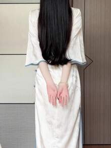 Women Midi Dresses - Cream - View 5