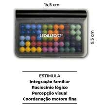 Leo&Leo Quebra-Cabeça 3D Desafios de Lógica Estojo + 12 Peças Letron Leonora - Multicolorido - Visão 4