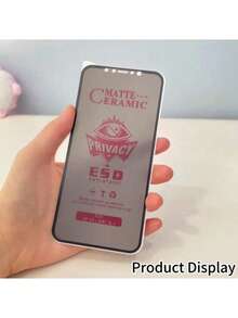 Kamyuurs 3 قطع واقي شاشة مطفي مضاد للتجسس، متوافق مع IPhone 16 17 Pro Max 17Air 16E 16 Plus 15 Pro Max 6.9 6.7 بوصة، فيلم سيراميك خصوصية مطفي، فيلم ناعم غير زجاجي، تغطية كاملة سيراميك خصوصية مطفي، مضاد للبصمات، مضاد للوهج، مضاد للتجسس - الأسود - مشاهدة 10