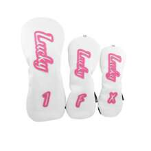 1pc PU Golf Club Head Cover, Golf Head Cover For Driver Fairway And Hybrid, Golf Club Headcover, Golf Accessories, Golf Gift For Man - Black - View 10