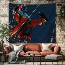 1pcs M Arvel Superhero Series Sp Ider-Man Theme Tapestry, Superhero Patter Wall Hanging Fabric Poster Cool Comic Art Background Blanket, Modern Home Fashion Decor, For Living Room Bedroom College Dorm Game Room Home Decor Fans Gift - Nhiều màu - Xem 6